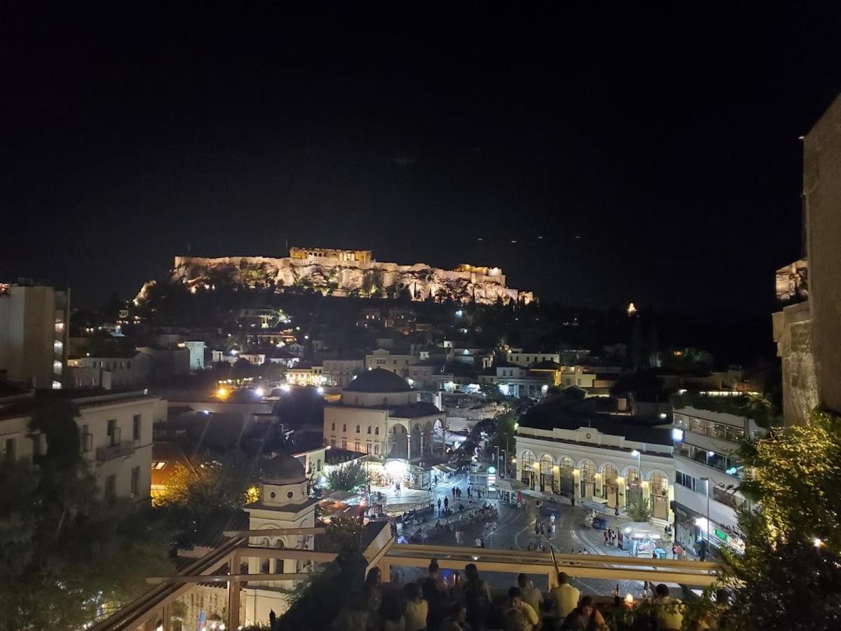Sunny Studio With Parthenon View Balcony เอเธนส์ ภายนอก รูปภาพ